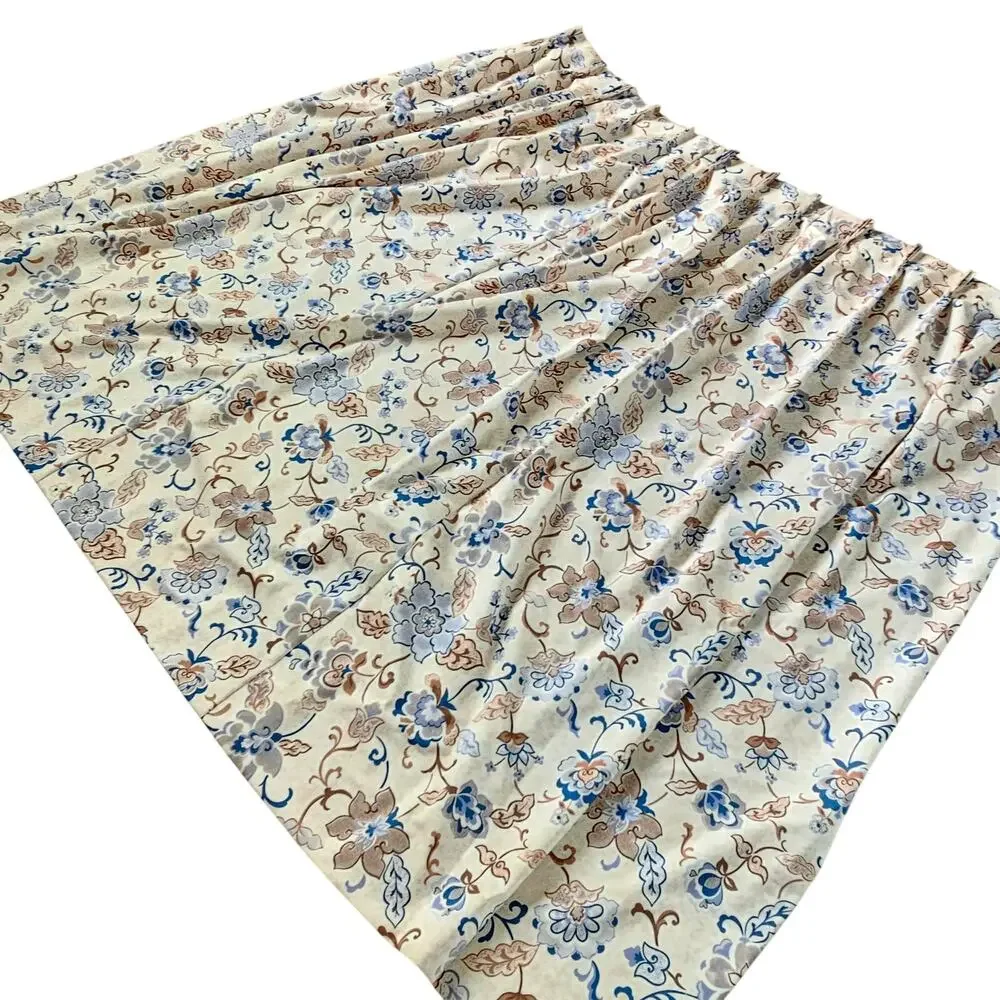 Floral Drapery Panels Pair 64x63